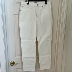 J.Crew vintage slim straight High-Waisted Jeans ivory corduroy size 28 NWT